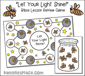 Let Your Life Shine Bible Lesson Review Game