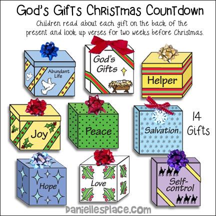 God's Gifts Christmas Countdown Craft