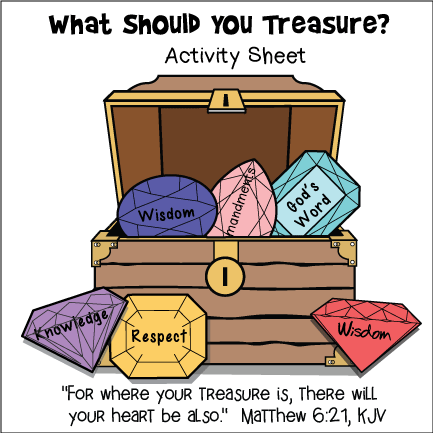 Finding Treasure Bible Lesson – KJV - Printable Craft Patterns