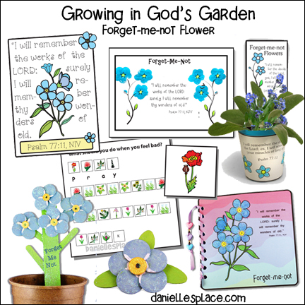 Growing in God's Garden - Forget-me-not Flower Bible Lesson for Children