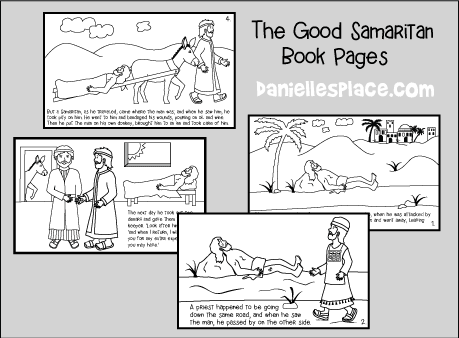 good samaritan coloring page