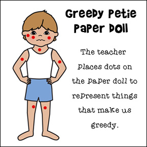 Greedy Petie Puppet learns about being thankful.