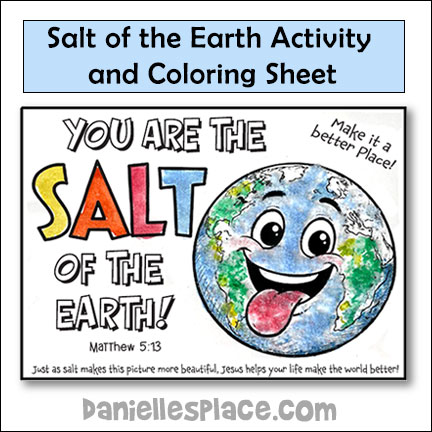 Salt of the Earth art activity for Sunday school and children’s church