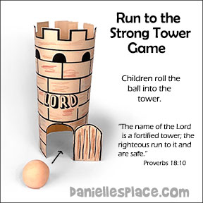 Run to the Strong Tower Game for Children's Ministry