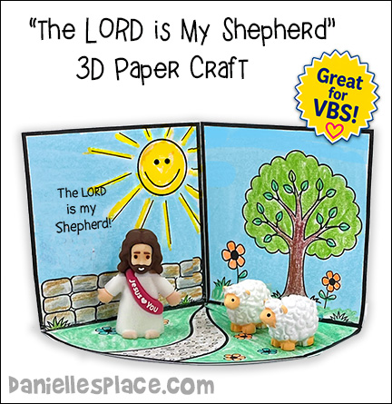 "The Lord is My Shepherd" 3D Paper Craft for VBS