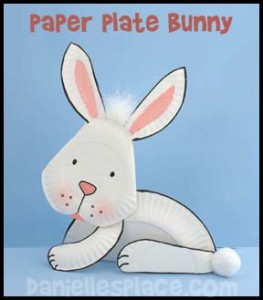 Bunny Paper Plate Craft | Printable Craft Patterns