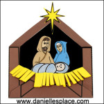 Baby Jesus in a Manger Craft with Printable Envelope - Printable Craft ...