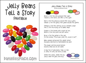 Jelly Beans Tell a Story Poem - Printable Craft Patterns