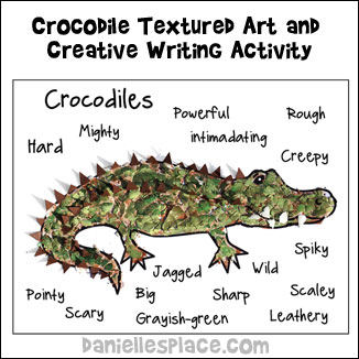Crocodile Textured Art Project