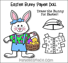 Easter Bunny Paper Doll Craft