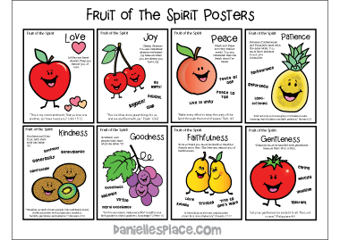 coloring pages fruit of the spirit