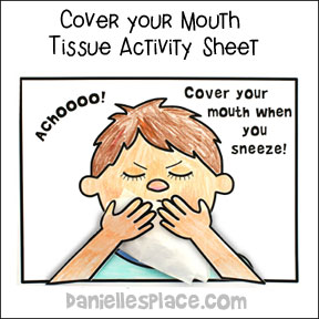 Cover Your Mouth Tissue Activity Sheet