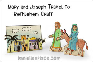 Mary and Joseph Go to Bethlehem Craft - Printable Craft Patterns