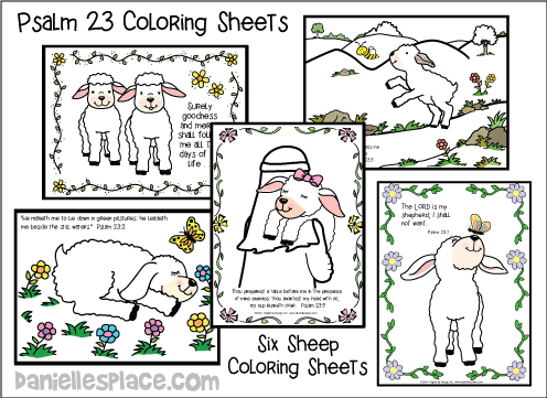 Psalm 23 Coloring Sheets - NIV