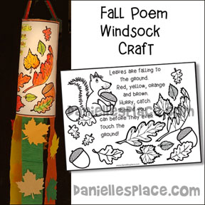 Fall Windsock Poem Craft