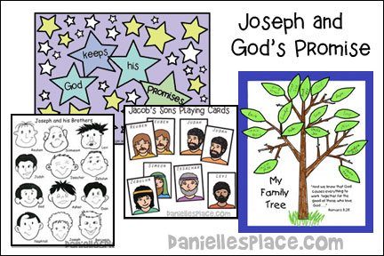 Joseph and God’s Promise Bible Lesson | Printable Craft Patterns