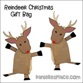 Reindeer Craft Gift Bag Large | Ocado