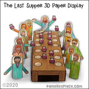 The Last Supper 3D Paper Display Craft