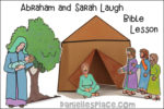 Sarah and Abraham Laugh Bible Lesson - Printable Craft Patterns