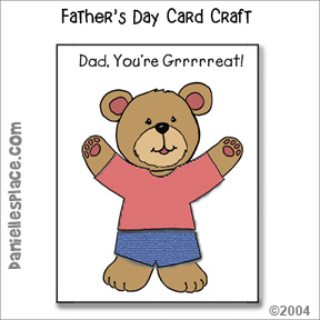 "Dad, "You're Grrrreat!" Father's Day Card Craft