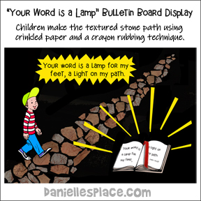 Your Word is a Lamp Bulletin Board Display and Group Activity