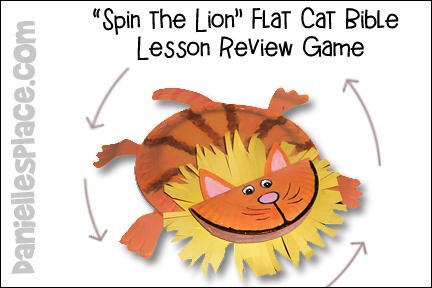 Spin the Lion Flat Cat Lesson Review Game