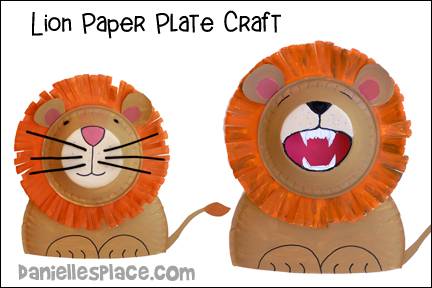 Roaring Lion Paper Plate Craft