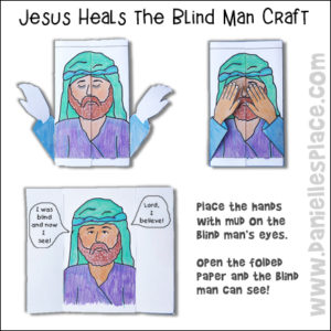 Jesus Heals the Blind Man Craft - Printable Craft Patterns