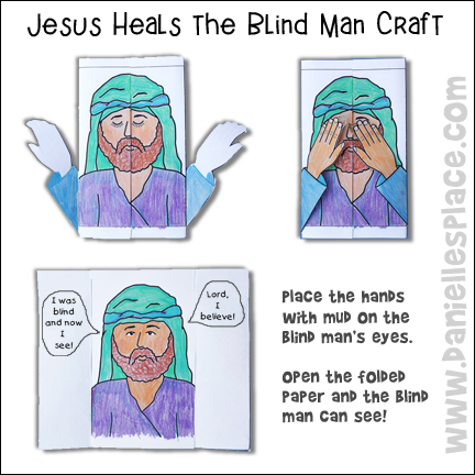 Jesus Heals the Blind Man Activity Sheet