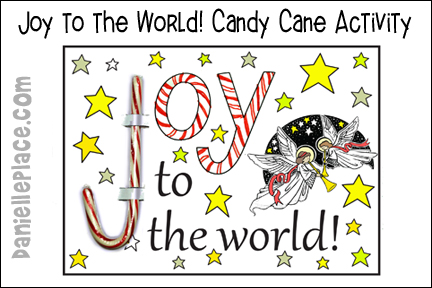 Joy to the World Candy Cane Craft
