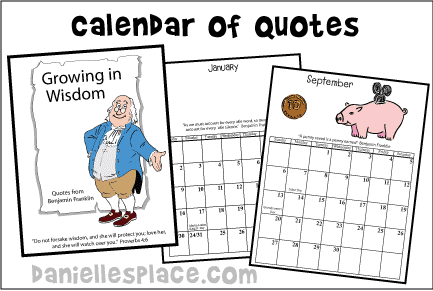 Benjamin Franklin Calendar of Quotes 2022