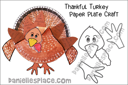 Thankful Turkey Paper Plate Craft