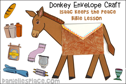 Donkey Envelope Craft for Children's Ministry