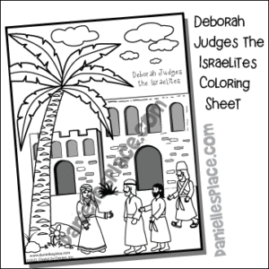 Deborah Judges the People Coloring Sheet