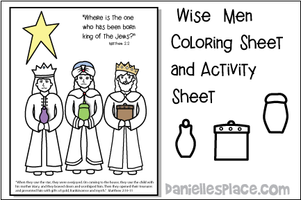 Wise Men Coloring and Activity Sheet