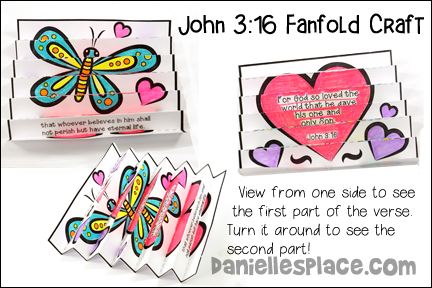 John 3:16 Fanfold Paper Bible Craft for Children