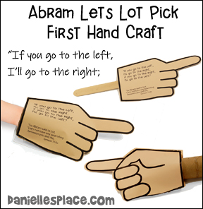 Abraham Pointing Hands Craft and Bible Lesson Review Game