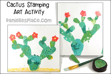 Cactus Stamp Art Activity