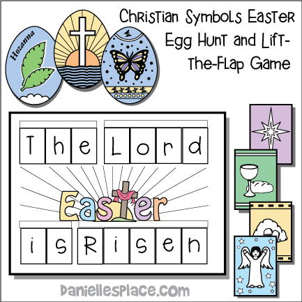 Christian Symbols Easter Egg Hunt and Lift-the-Flap Game