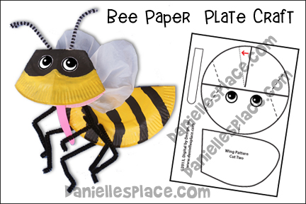 Bee Paper Plate Craft