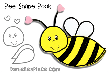 Bee Shape Book Craft