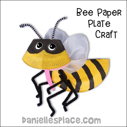 Paper Plate Bee Bible Verse Card Holder