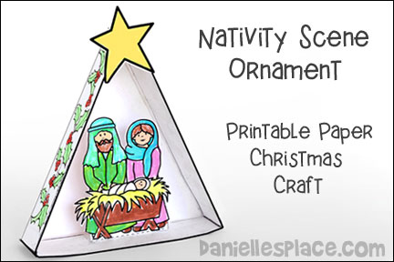 Nativity Christmas Ornament Craft for Children's Ministry