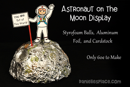 Astronaut on the Moon 3D Craft for Children
