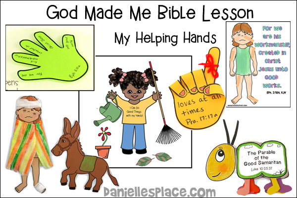 God Made Me Bible Lesson - My Helping Hands - KJV