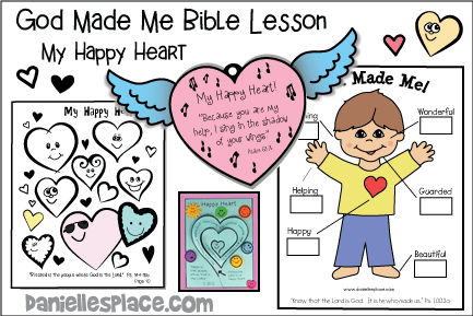 God Made Me - My Happy Heart Bible Lesson - NIV