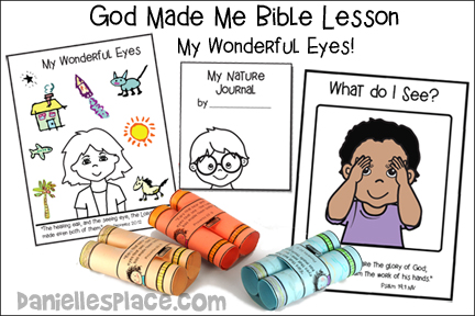 God Made Me - My Wonderful Eyes Bible Lesson