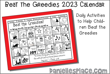 Beat the Greedies 2023 Calendar Craft
