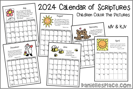 2024 Calendar of Scriptures - NIV