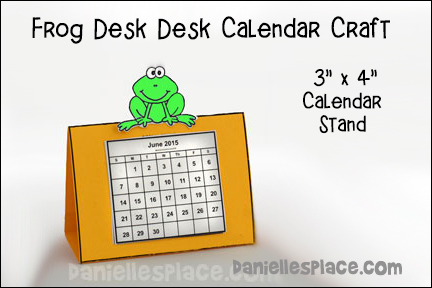 New Year Frog Desk Calendar Craft